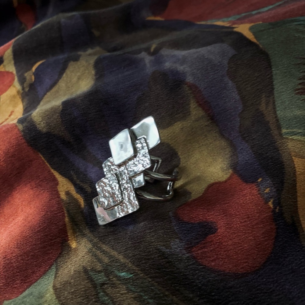 Statement Silver Ring - image 5